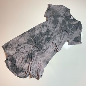 LuLaRoe Gray Tie Dye Carly Dress